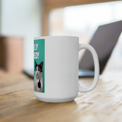 Securely Attached Kitties Mug, 15oz