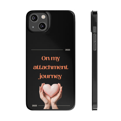 On My Journey Orange Slim iPhone Case