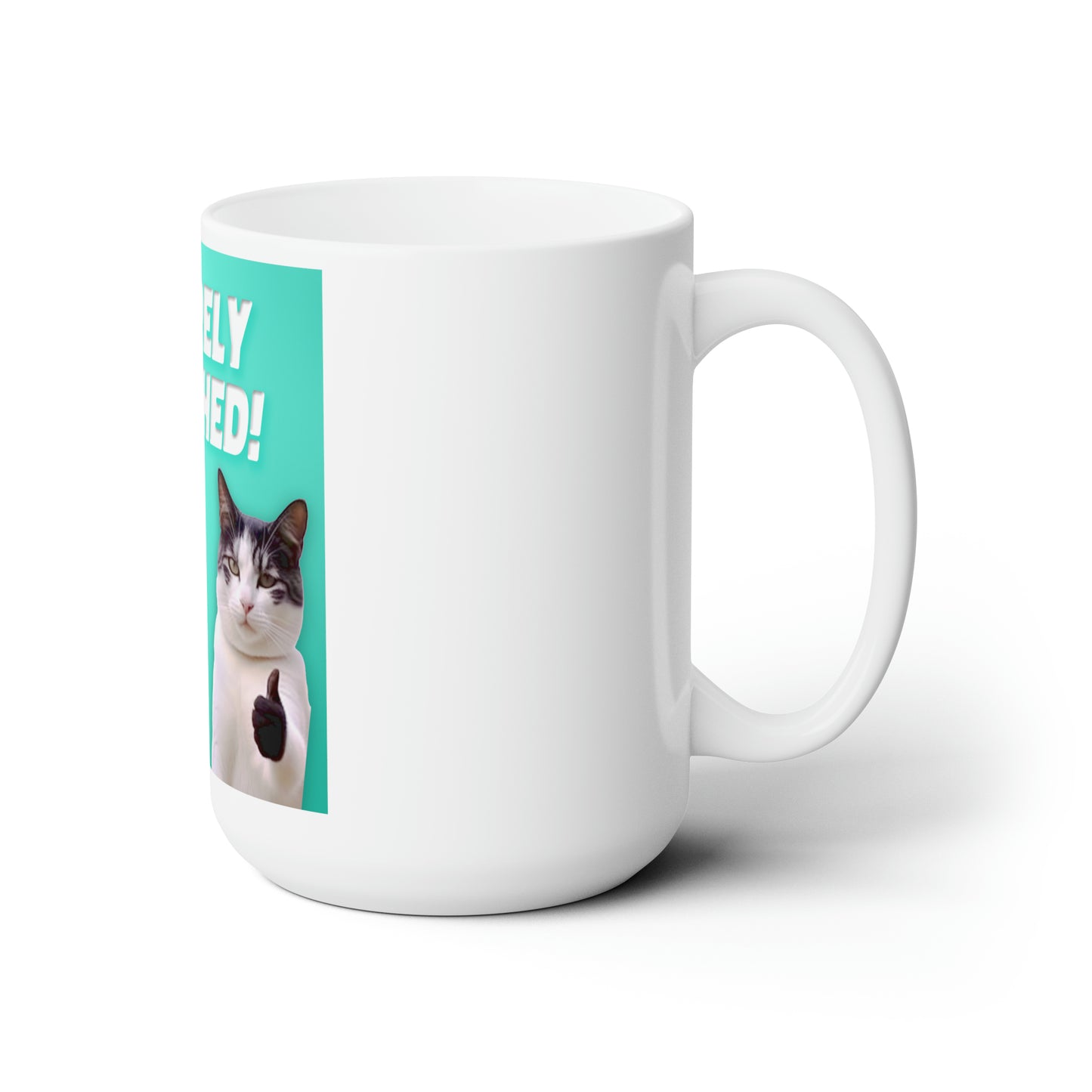 Securely Attached Kitties Mug, 15oz