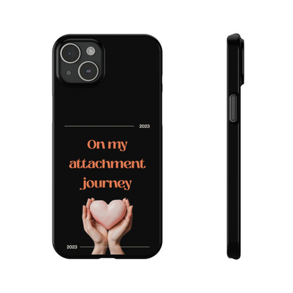 On My Journey Orange Slim iPhone Case